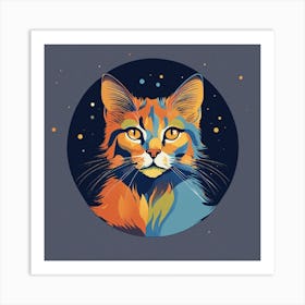 Galaxy Cat Art Print