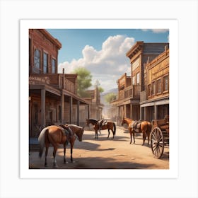 Old West Town 44 Art Print