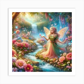 Fairy In The Forest 1 Art Print