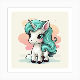 Cute Unicorn 781 Art Print