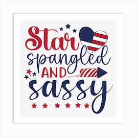 Star Spangled And Sassy 01 Art Print