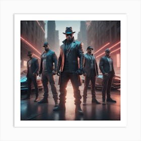 Gangsters In The City Art Print