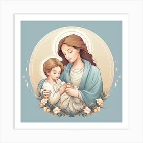 Jesus And Child Art Print