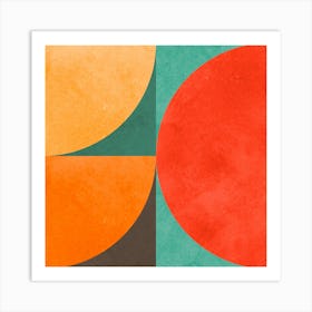 Color geometry in harmony 1 Art Print