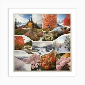 Autumn In The Mountains Art Print