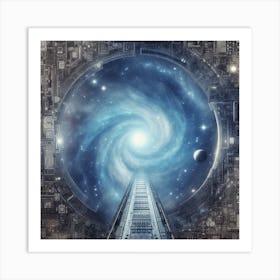 Space Elevator Art Print