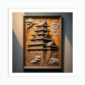 Japanese Wood Carving Art Print