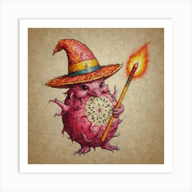 Pink Witch Art Print