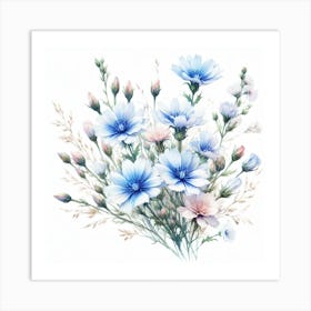 Flowers of Chicory 1 Art Print