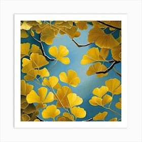 Ginkgo Leaves 24 Art Print