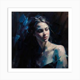 That Night Ethereal Strokes Capture The Shy Un(1) Art Print