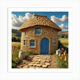 House In A Field Art Print