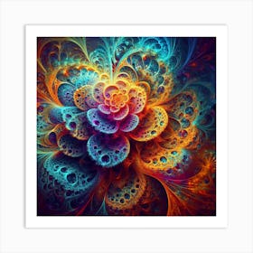 Fractal Flower Art Print