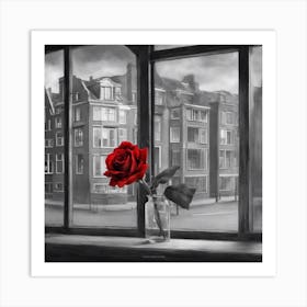 Amsterdam Rose Art Print