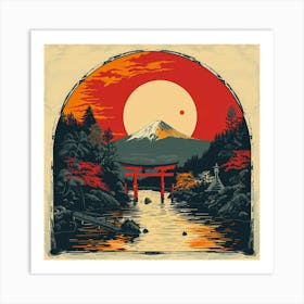 Fuji Japanese Illustration Art Print