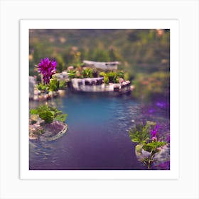 Abstract Flower Garden Art Print