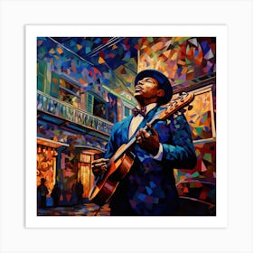 Jazz Musician In New Orleans 1 Art Print