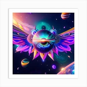 Abstract Psychedelic Painting Art Print