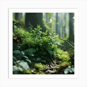 Mossy Forest 3 Art Print