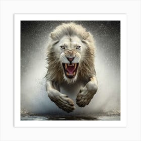 White Lion Art Print