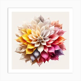 Dahlia Flower 3 Art Print