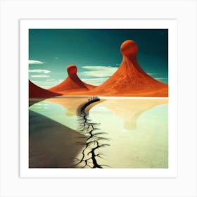 Desert Landscape 1 Art Print