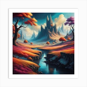 'The Valley' Art Print