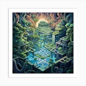 Maze 3 Art Print