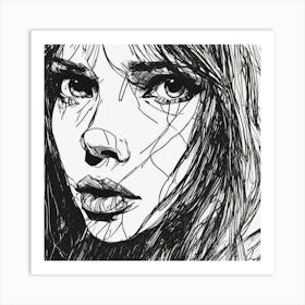 Portrait Of A Girl Art Print