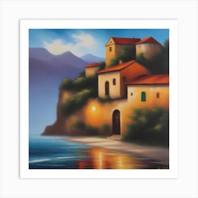 House On The Beach Art Print