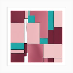 Abstract Squares Art Print