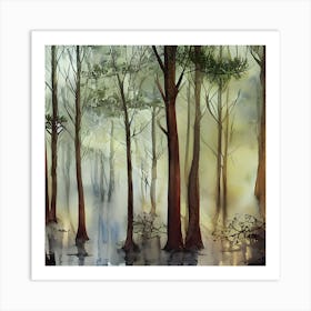 Forest Painting Art Print