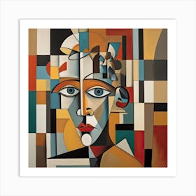 Abstract Portrait Of A Woman Art Print