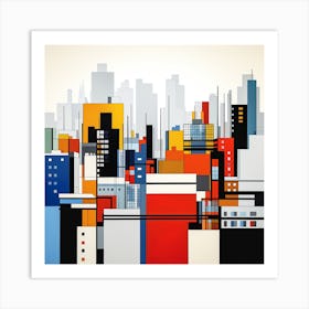 Abstract Cityscape 7 Art Print