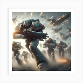 Space Marines 3 Art Print