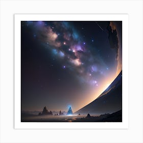 Space Galaxy Hd Wallpaper Art Print