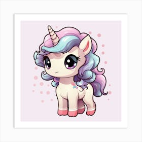 Cute Unicorn 247 Art Print