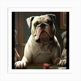 Poker Dogs 23 Art Print