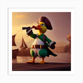 Pirate Duck Art Print