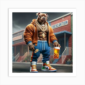 Nike Dog Art Print