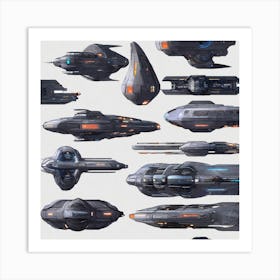 Spaceships 1 Art Print