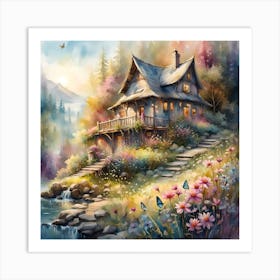 House By The Lake 2 Art Print