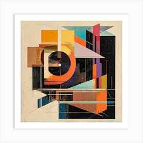 Bauhaus Design 'D' Art Print