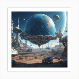 Space City 10 Art Print