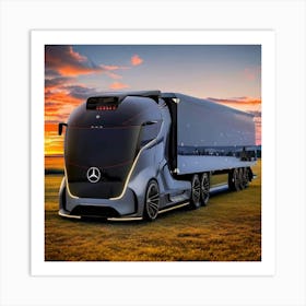 Mercedes Benz Concept Truck Art Print