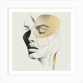 Woman'S Face 2 Art Print