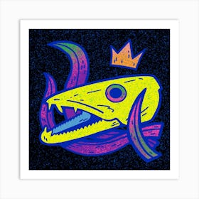 Chromadepth Barracuda Skull Art Print