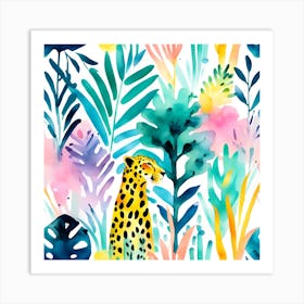 Leopards In The Jungle 07 Art Print