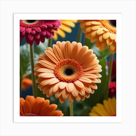 Gerberas Art Print