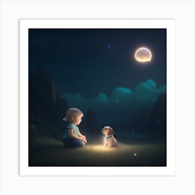 Dreamers at Dusk: The Adventure Awaits Art Print